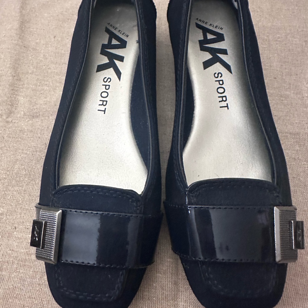 Anne Klein Black Patent Loafers Brand New